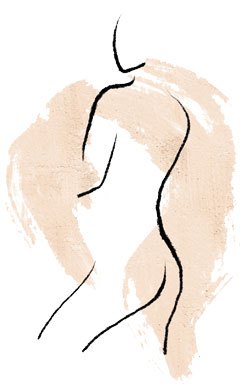 Frau silhouette